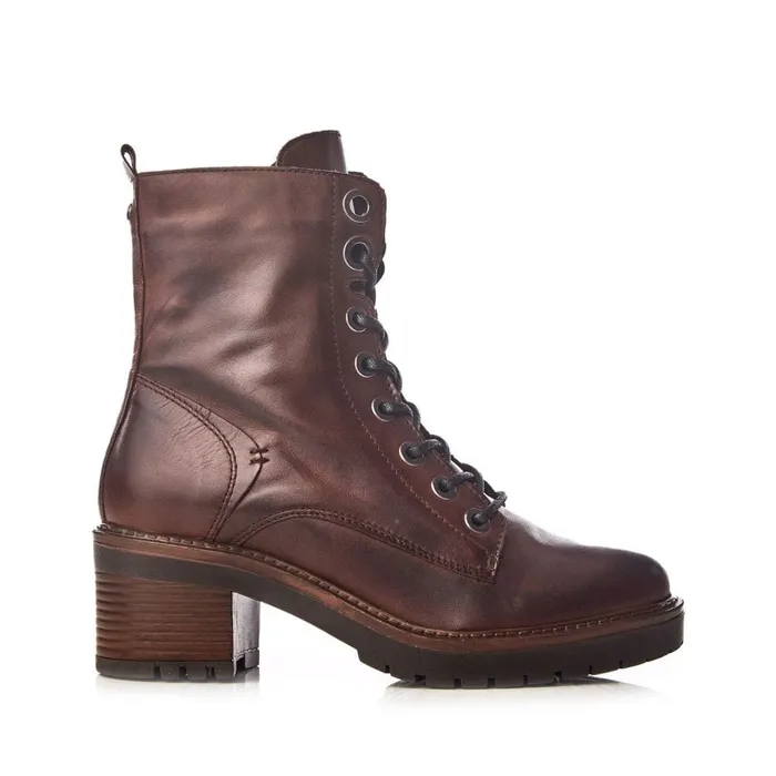MidCalf Boots Women Moda In Pelle Bellzie Dark Brown Leather