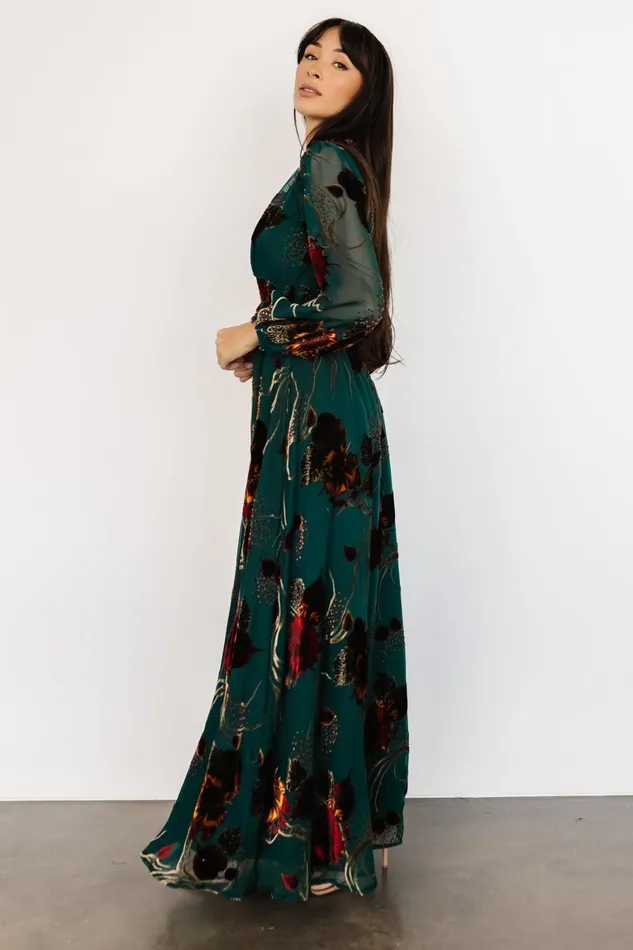 Mikla Maxi Dress Jade Multi Women Baltic Born Bump Friendly Mikla Maxi Dress Jade Multi Women Baltic Born Bump Friendly