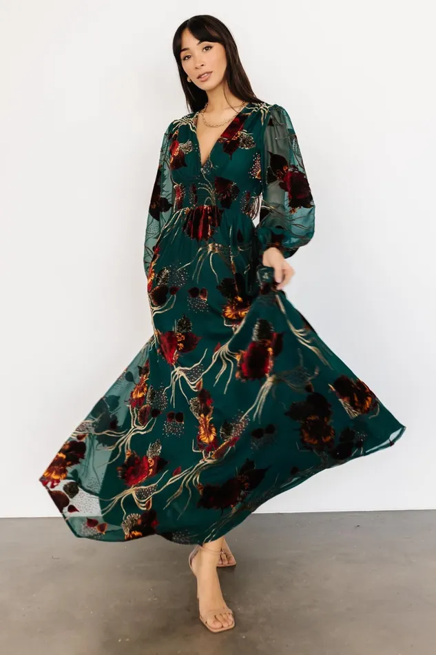 Mikla Maxi Dress Jade Multi Women Baltic Born Bump Friendly Mikla Maxi Dress Jade Multi Women Baltic Born Bump Friendly