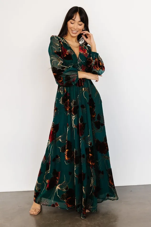 Mikla Maxi Dress Jade Multi Women Baltic Born Bump Friendly Mikla Maxi Dress Jade Multi Women Baltic Born Bump Friendly