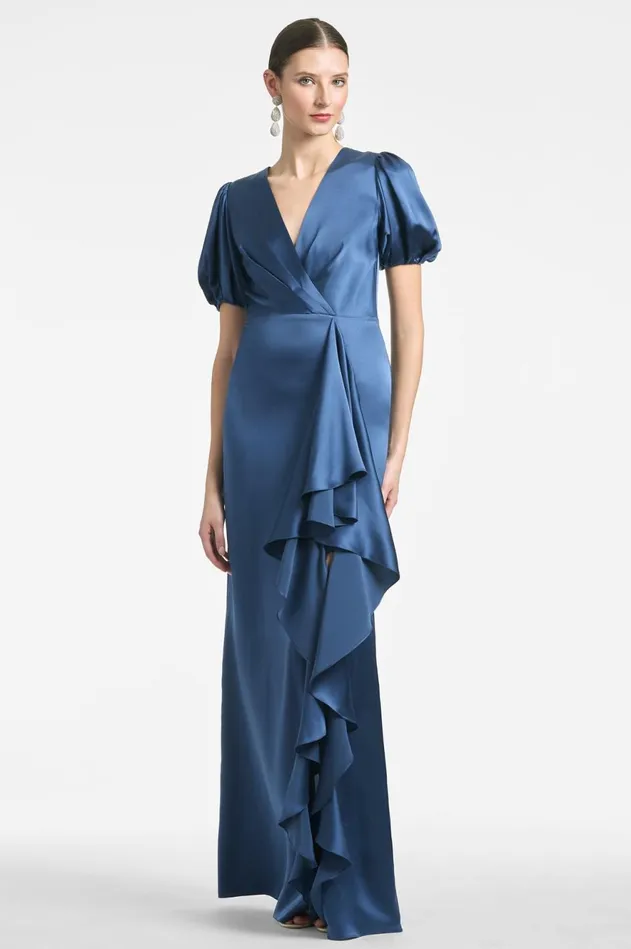 Mila Gown 8211 Indigo Women Sachin and Babi Evening