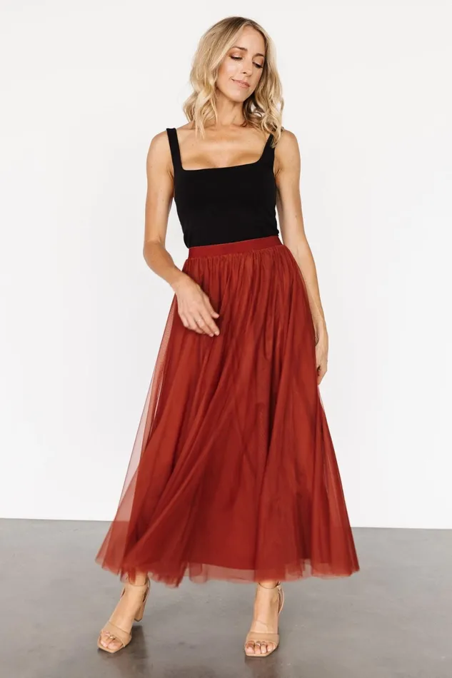 Mila Tulle Skirt Cinnamon Women Baltic Born Tulle Styles