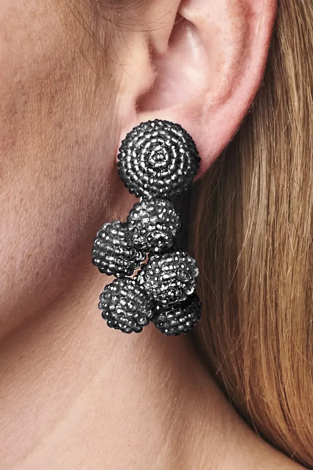 Mini Coconuts Earrings 8211 Metallic Faceted Beads Women Sachin and Babi Earrings