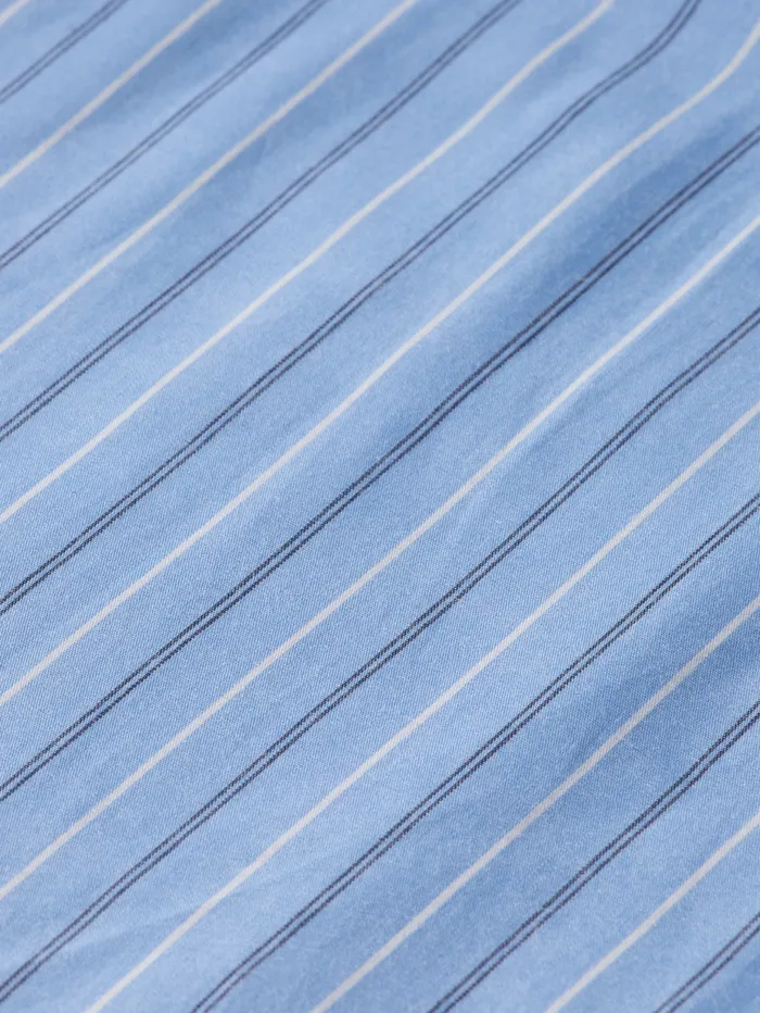 MINI POPLIN WRAP DRESS Mystic Blue Stripe Women Scotch and Soda Dresses and Jumpsuits MINI POPLIN WRAP DRESS Mystic Blue Stripe Women Scotch and Soda Dresses and Jumpsuits