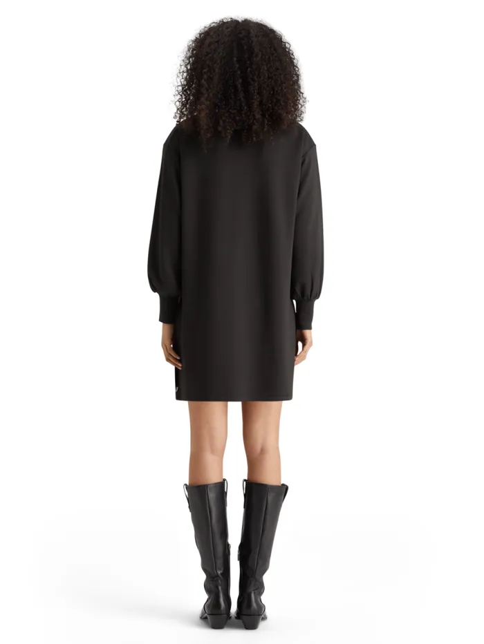 MODAL UTILITY ZIP UP DRESS Evening Black Women Scotch and Soda Dresses and Jumpsuits MODAL UTILITY ZIP UP DRESS Evening Black Women Scotch and Soda Dresses and Jumpsuits