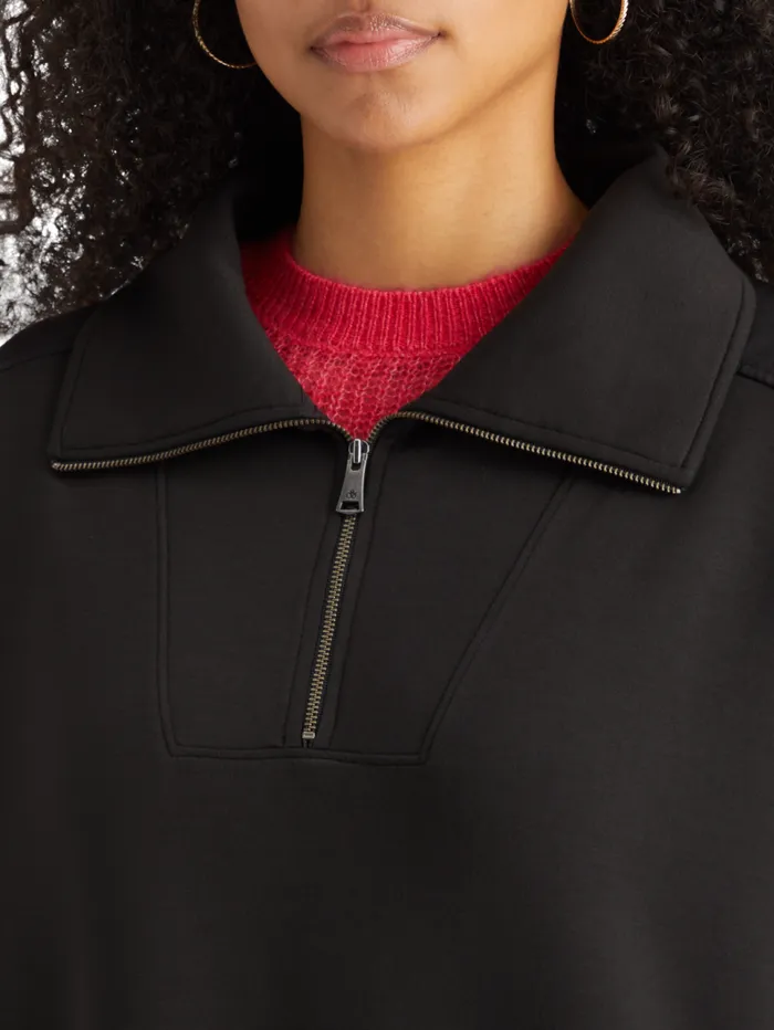 MODAL UTILITY ZIP UP DRESS Evening Black Women Scotch and Soda Dresses and Jumpsuits MODAL UTILITY ZIP UP DRESS Evening Black Women Scotch and Soda Dresses and Jumpsuits