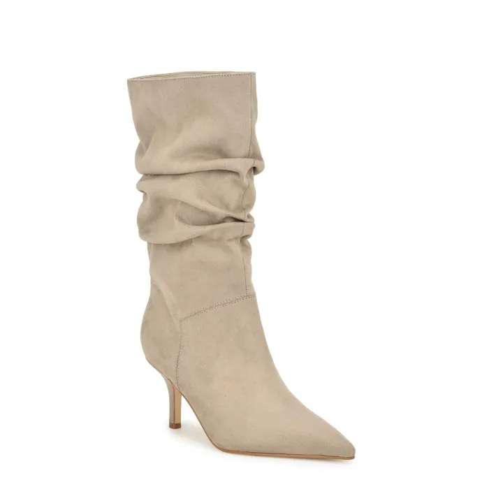 Mycki Dress Boots Light Natural Women Nine West Boots and Booties Mycki Dress Boots Light Natural Women Nine West Boots and Booties