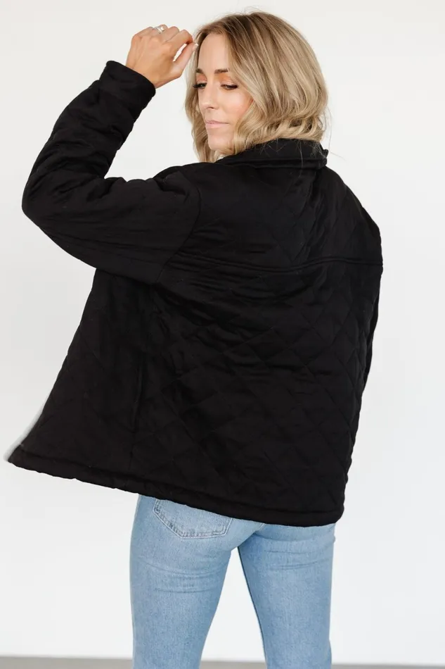 Nadia Button Up Jacket Black Women Baltic Born Outerwear