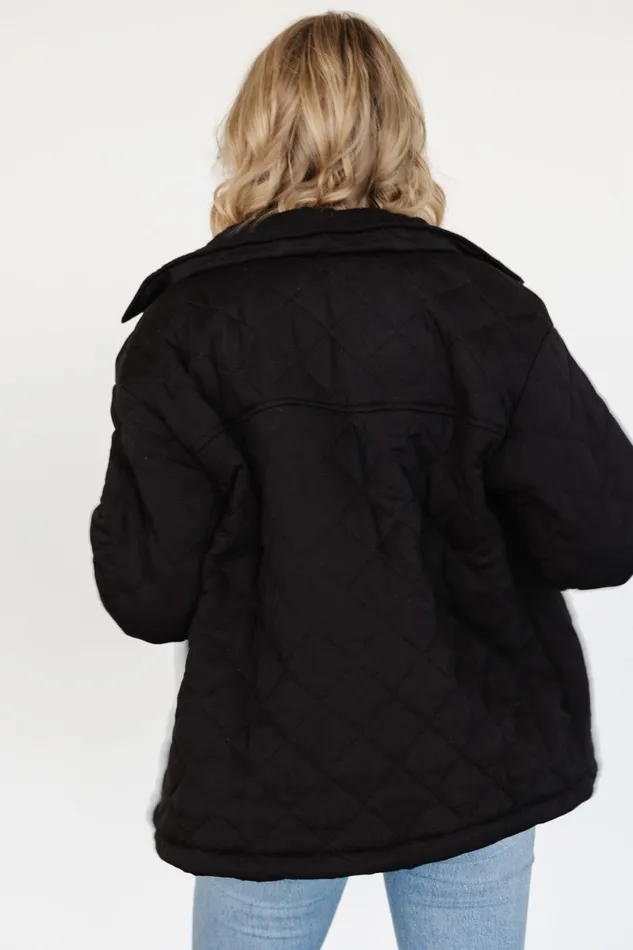 Nadia Button Up Jacket Black Women Baltic Born Outerwear