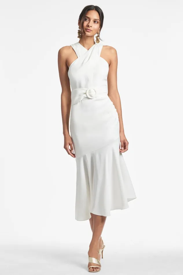 Naomi Dress 8211 Ivory Women Sachin and Babi Sleeveless