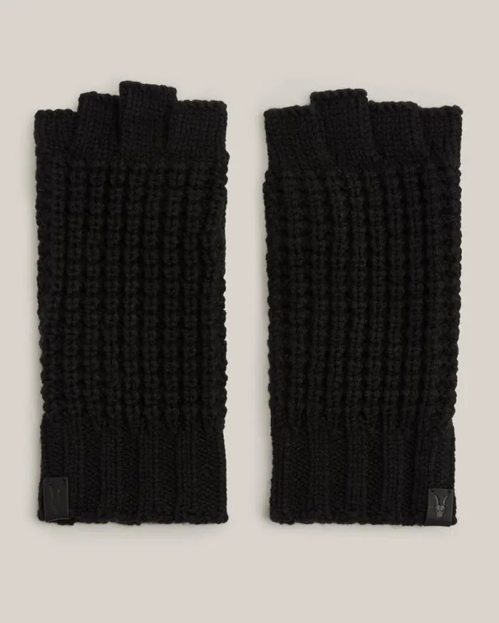 Nevada Fingerless Gloves Black Men AllSaints Accessories
