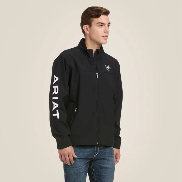 New Team Softshell Jacket Black Men Ariat Jackets and Vests
