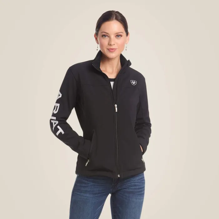 New Team Softshell Jacket Black Women Ariat Jackets and Vests