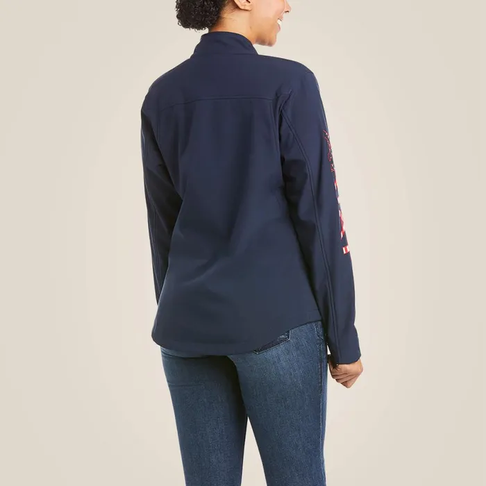 New Team Softshell Jacket Navy Usa Women Ariat Jackets and Vests New Team Softshell Jacket Navy Usa Women Ariat Jackets and Vests