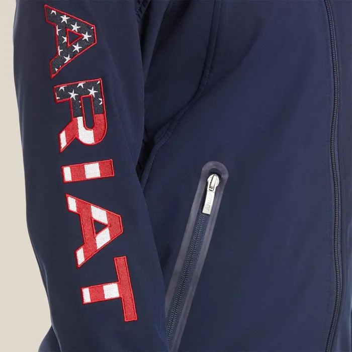 New Team Softshell Jacket Navy Usa Women Ariat Jackets and Vests New Team Softshell Jacket Navy Usa Women Ariat Jackets and Vests