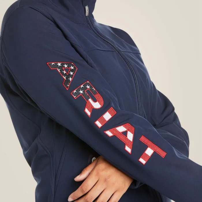 New Team Softshell Jacket Navy Usa Women Ariat Jackets and Vests New Team Softshell Jacket Navy Usa Women Ariat Jackets and Vests