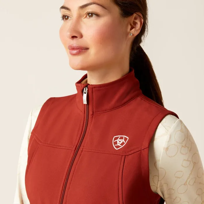 New Team Softshell Vest Fired Brick Women Ariat Jackets and Vests New Team Softshell Vest Fired Brick Women Ariat Jackets and Vests