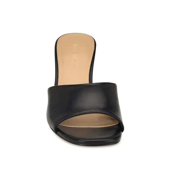 Niya SlipOn Wedge Sandals Black Women Nine West Mid Heels Niya SlipOn Wedge Sandals Black Women Nine West Mid Heels