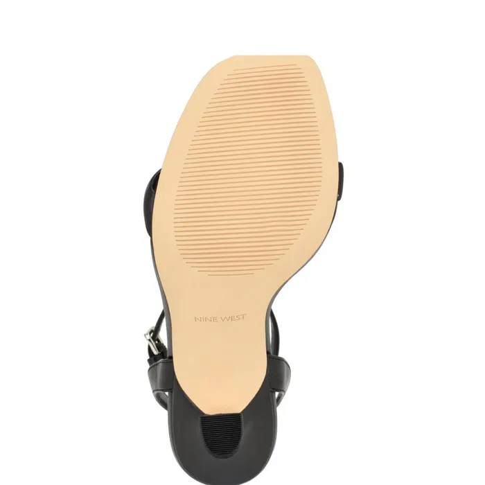 Nyra Ankle Strap Sandals Black Women Nine West Heeled Nyra Ankle Strap Sandals Black Women Nine West Heeled