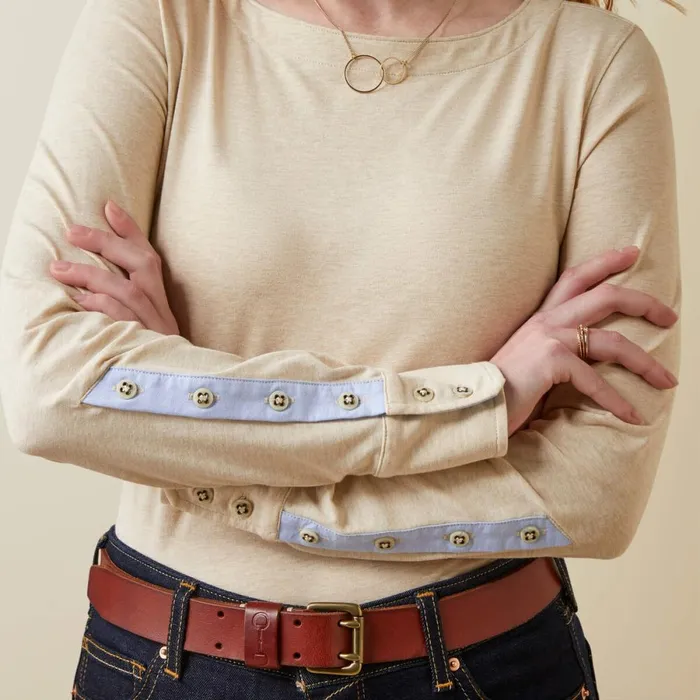 Olema Top Oatmeal Heather Women Ariat TShirts and Tops Olema Top Oatmeal Heather Women Ariat TShirts and Tops