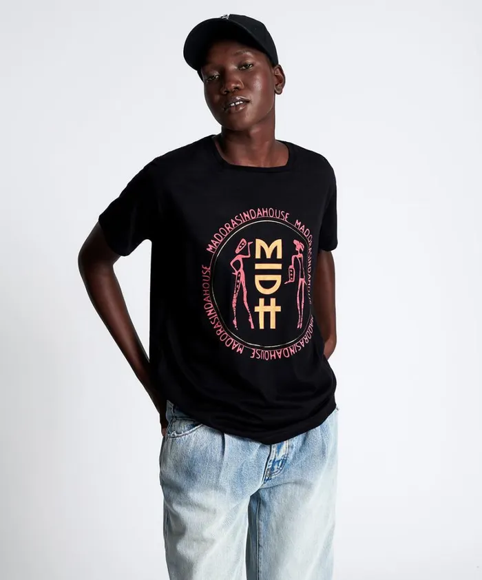 One Teaspoon Basic Tees MIDH GOLD LYRICS ORGANIC UNISEX TEE 8211 Women
