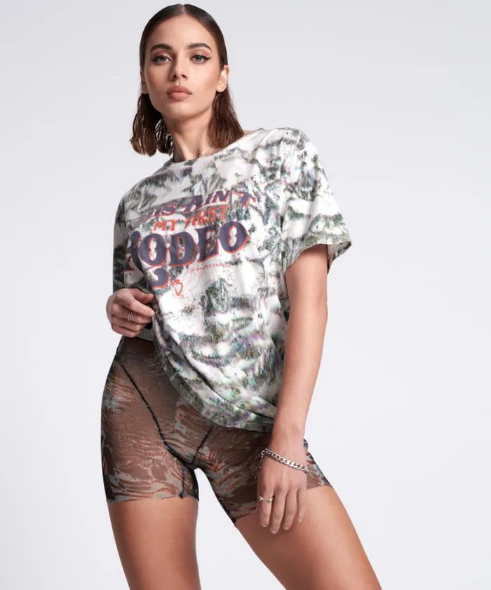 One Teaspoon Bottoms CHROMATIC BIKE SHORTS 8211 Women
