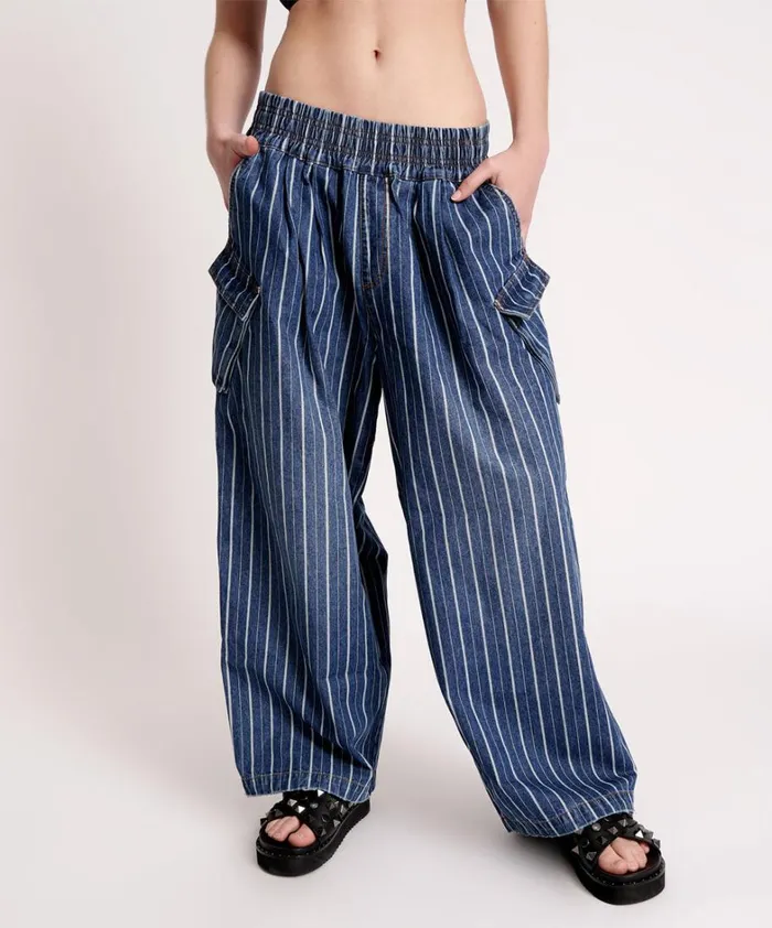 One Teaspoon Bottoms LE STRIPE PARACHUTE PANTS 8211 Women One Teaspoon Bottoms LE STRIPE PARACHUTE PANTS 8211 Women