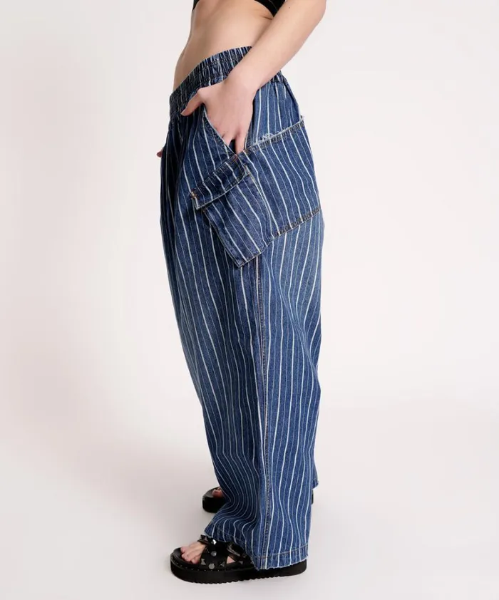 One Teaspoon Bottoms LE STRIPE PARACHUTE PANTS 8211 Women One Teaspoon Bottoms LE STRIPE PARACHUTE PANTS 8211 Women