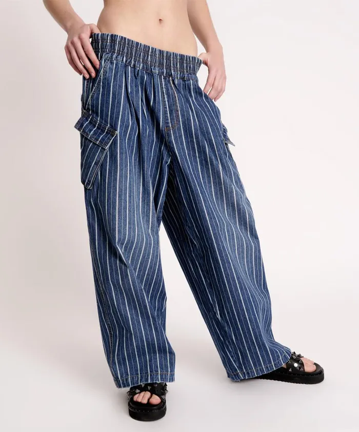 One Teaspoon Bottoms LE STRIPE PARACHUTE PANTS 8211 Women One Teaspoon Bottoms LE STRIPE PARACHUTE PANTS 8211 Women