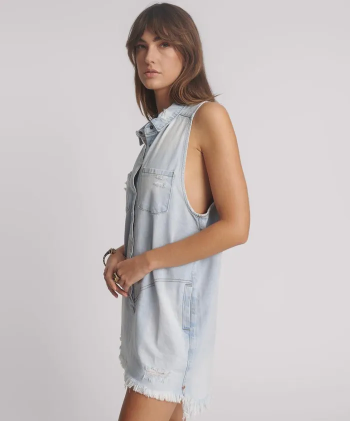 One Teaspoon Denim Dresses CASANOVA DENIM BRAXTON DRESS 8211 Women