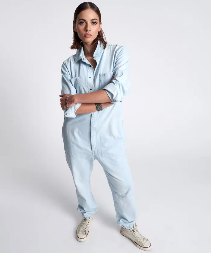 One Teaspoon Denim Jumpsuits CLASSIC CHAMBRAY PARADISE JUMPSUIT 8211 Women