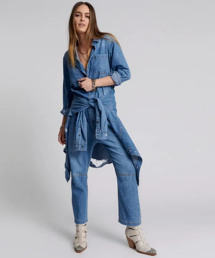 One Teaspoon Denim Jumpsuits PACIFICA PARADISE UTILITY JUMPSUIT 8211 Women
