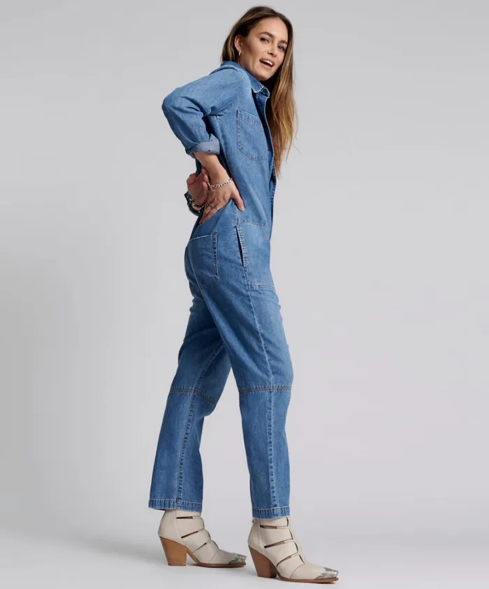 One Teaspoon Denim Jumpsuits PACIFICA PARADISE UTILITY JUMPSUIT 8211 Women One Teaspoon Denim Jumpsuits PACIFICA PARADISE UTILITY JUMPSUIT 8211 Women