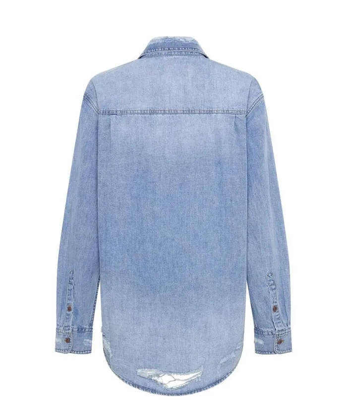 One Teaspoon Denim Shirts PACIFICA CLASSIC EVERYDAY DENIM SHIRT 8211 Women One Teaspoon Denim Shirts PACIFICA CLASSIC EVERYDAY DENIM SHIRT 8211 Women