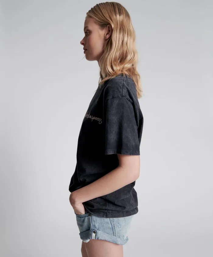 One Teaspoon Graphic Tees ONE TEASPOON EMBROIDERED UNISEX LOGO TEE 8211 Women One Teaspoon Graphic Tees ONE TEASPOON EMBROIDERED UNISEX LOGO TEE 8211 Women