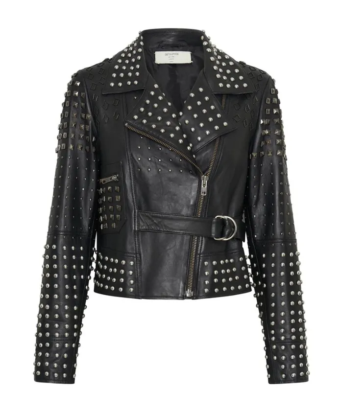 One Teaspoon Jackets BLACK DIAMOND STUDDED LEATHER JACKET 8211 Women One Teaspoon Jackets BLACK DIAMOND STUDDED LEATHER JACKET 8211 Women