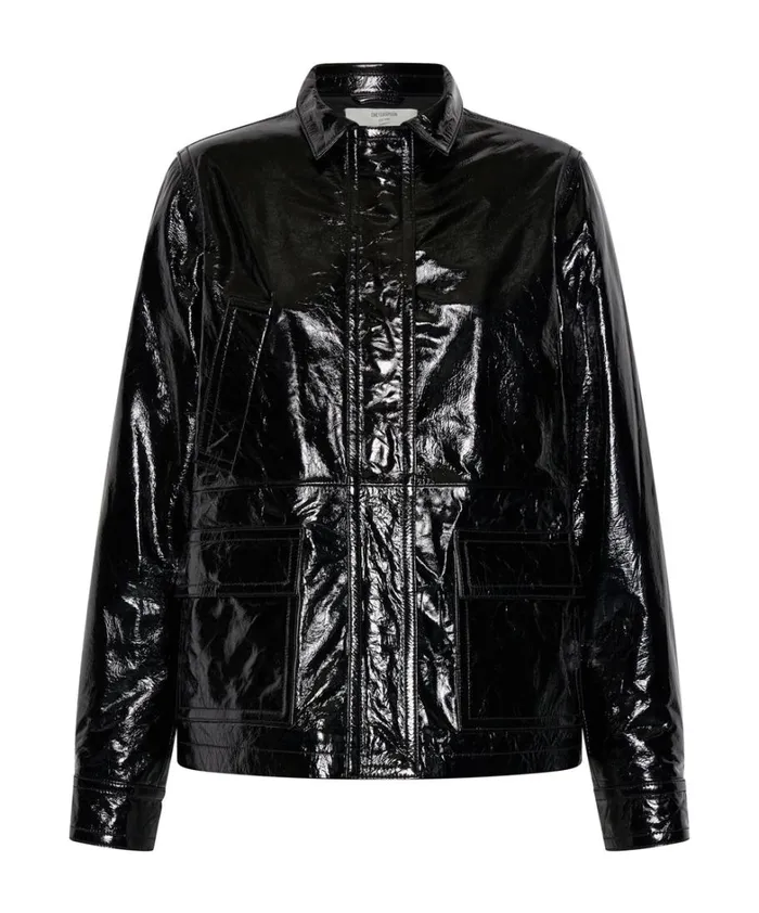 One Teaspoon Jackets BLACK OUT PATENT LEATHER JACKET 8211 Women