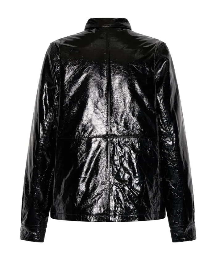 One Teaspoon Jackets BLACK OUT PATENT LEATHER JACKET 8211 Women
