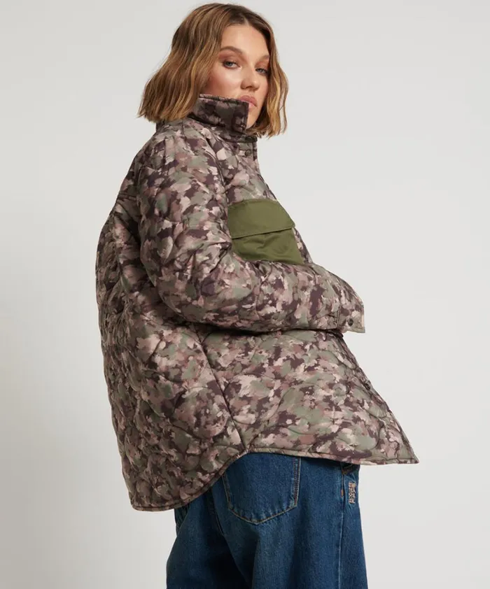 One Teaspoon Jackets CAMO QUILTED JACKET 8211 Women