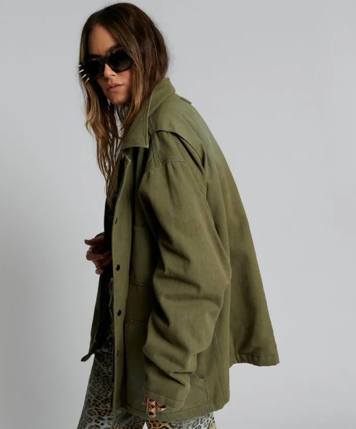 One Teaspoon Jackets MY BOYFRIENDS JACKET KHAKI 8211 Women