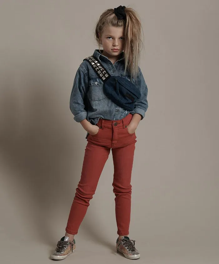 One Teaspoon Kids KIDS FREEBIRDS II HIGH WAIST SKINNY JEANS 8211 Kids