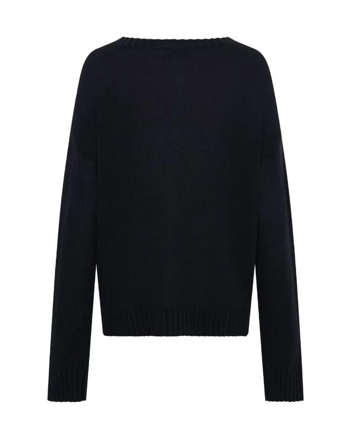 One Teaspoon Knitwear CLASSIC POCKET CHUNKY KNIT SWEATER BLACK 8211 Women