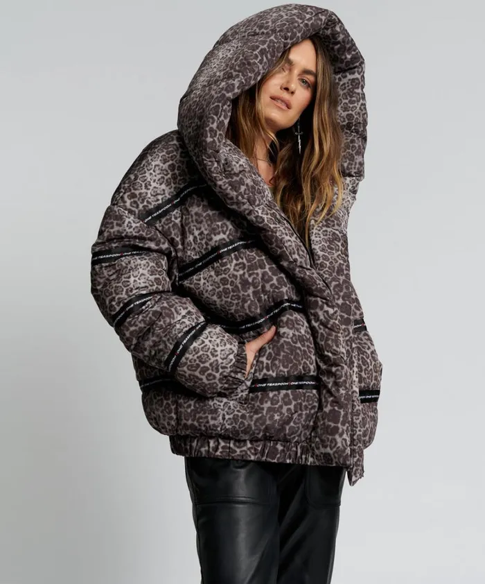One Teaspoon Puffa Jackets ADDICTED ANIMAL PUFFA JACKET 8211 Women