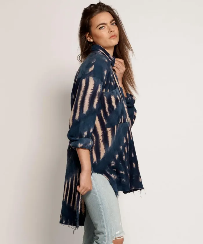 One Teaspoon Shirts HAND TIE DYE SANTORINI SHIRT 8211 Women