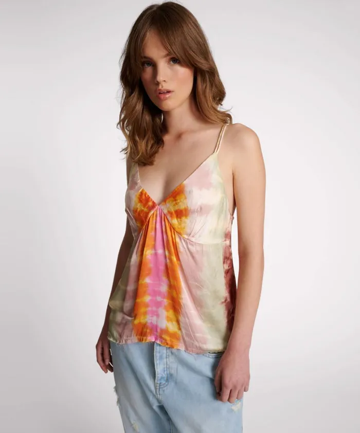 One Teaspoon Tees and Tanks MIRAGE HAND DYED SATIN CAMI 8211 Women