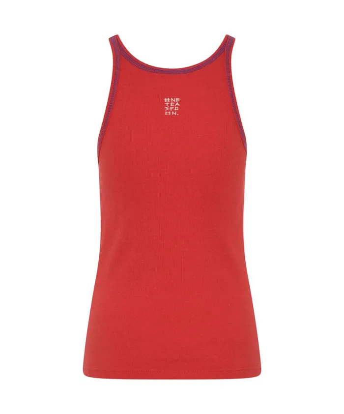 One Teaspoon Tees and Tanks RED ONE TEASPOON LOGO SINGLET 8211 Women One Teaspoon Tees and Tanks RED ONE TEASPOON LOGO SINGLET 8211 Women