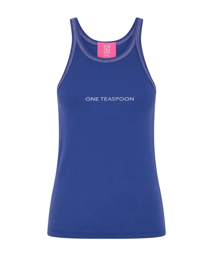 One Teaspoon Tees and Tanks VIOLET LOGO SINGLET 8211 Women One Teaspoon Tees and Tanks VIOLET LOGO SINGLET 8211 Women