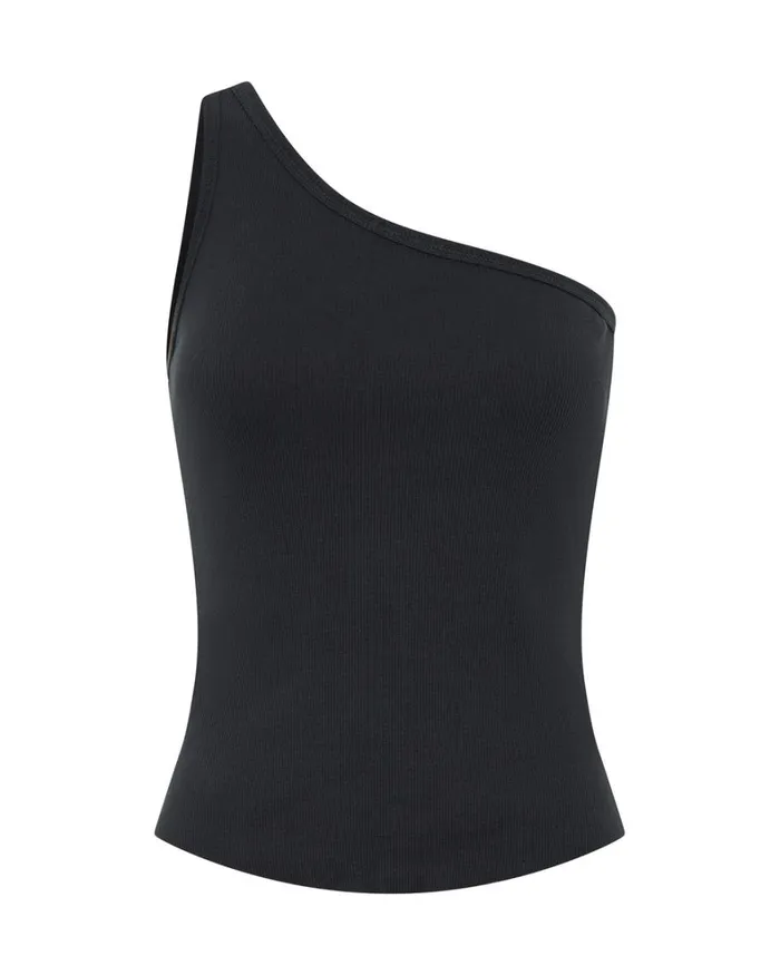 One Teaspoon Tops ASYMMETRICAL RIB TANK TOP 8211 Women One Teaspoon Tops ASYMMETRICAL RIB TANK TOP 8211 Women