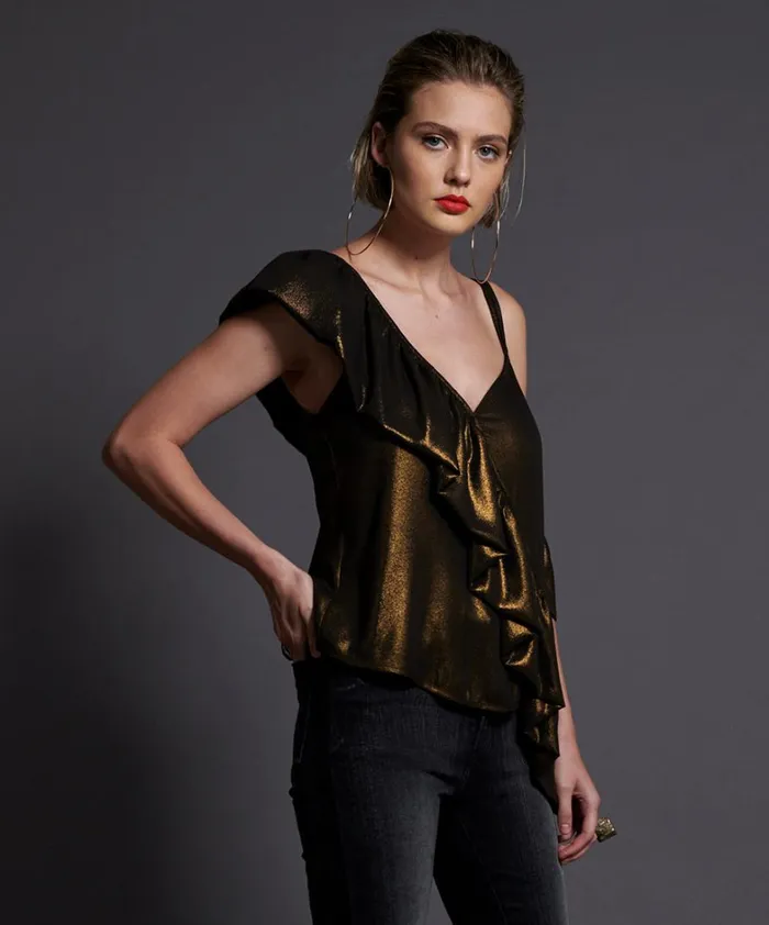 One Teaspoon Tops BRONZE ASHLEY TOP 8211 Women One Teaspoon Tops BRONZE ASHLEY TOP 8211 Women
