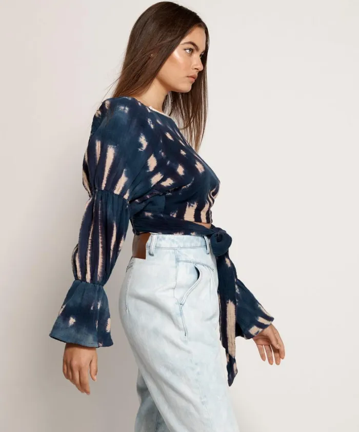One Teaspoon Tops HAND TIE DYE SANTORINI NIGHTS TOP 8211 Women One Teaspoon Tops HAND TIE DYE SANTORINI NIGHTS TOP 8211 Women